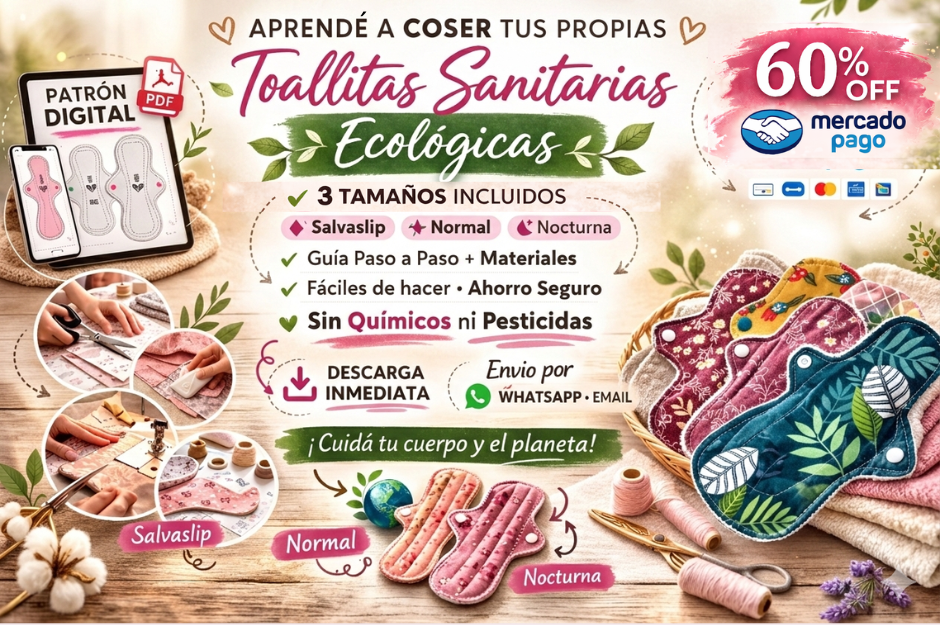 Patrón de toallitas sanitarias.